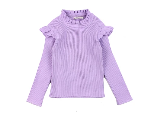 Kids ONLY mauve mist ruffle top